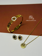 Stainless Steel Troy jewelry set