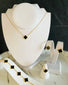 Stainless Steel Black Clover Jewelry set