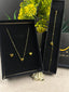 Golden Heart Charm Set