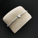 Imported Zirconia Bracelet - Hallmark Silver White Brilliant Cut