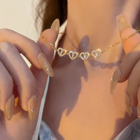 2 in 1 magnetic four leaf clover necklace
