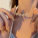 2 in 1 magnetic four leaf clover necklace