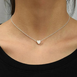 Solid Heart Necklace with Gift Box