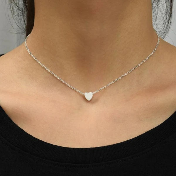 Solid Heart Necklace with Gift Box