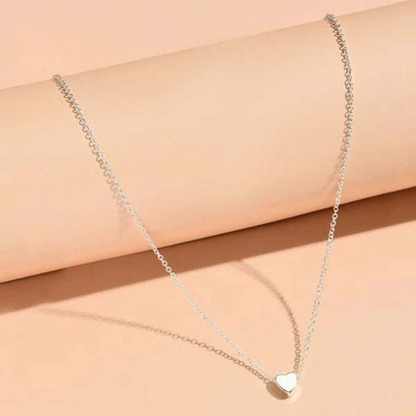 Solid Heart Necklace with Gift Box