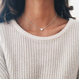 Solid Heart Necklace with Gift Box