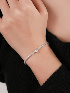 Imported Zirconia Bracelet - Hallmark Silver White Brilliant Cut